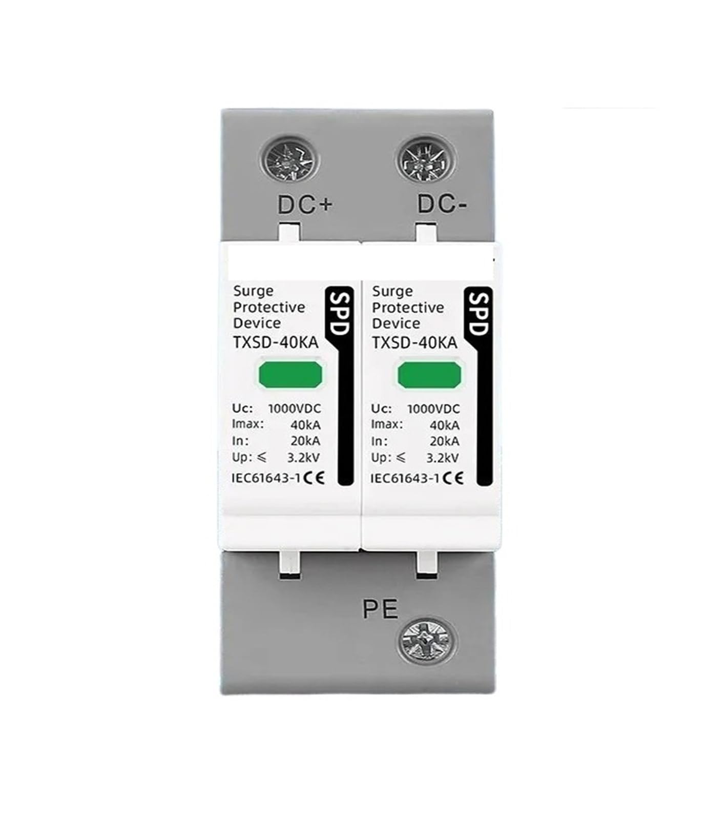Zabezpieczenie przeciwprzepięciowe DC 600 V 1000 V 2P 20KA 40KA 60KA ochrona napięcia słonecznego PV fotowoltaiczny parafulmin