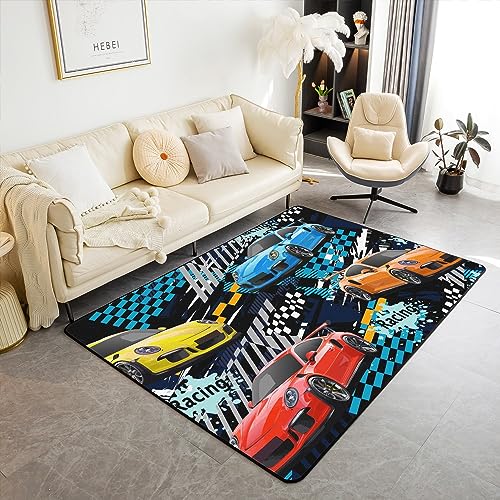Racing Cars Bereich, Bunte Autos Rennen Spiel Nicht Verschütten Wohnzimmere für Erwachsene,...