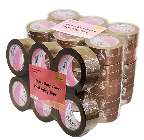 Imbaprice - 2-Inches X 110 Yards, Pack Of 36 Tan/Brown Color Packing Shipping Storage Box Sealing Packaging Tape, Office & Storage #TOP6