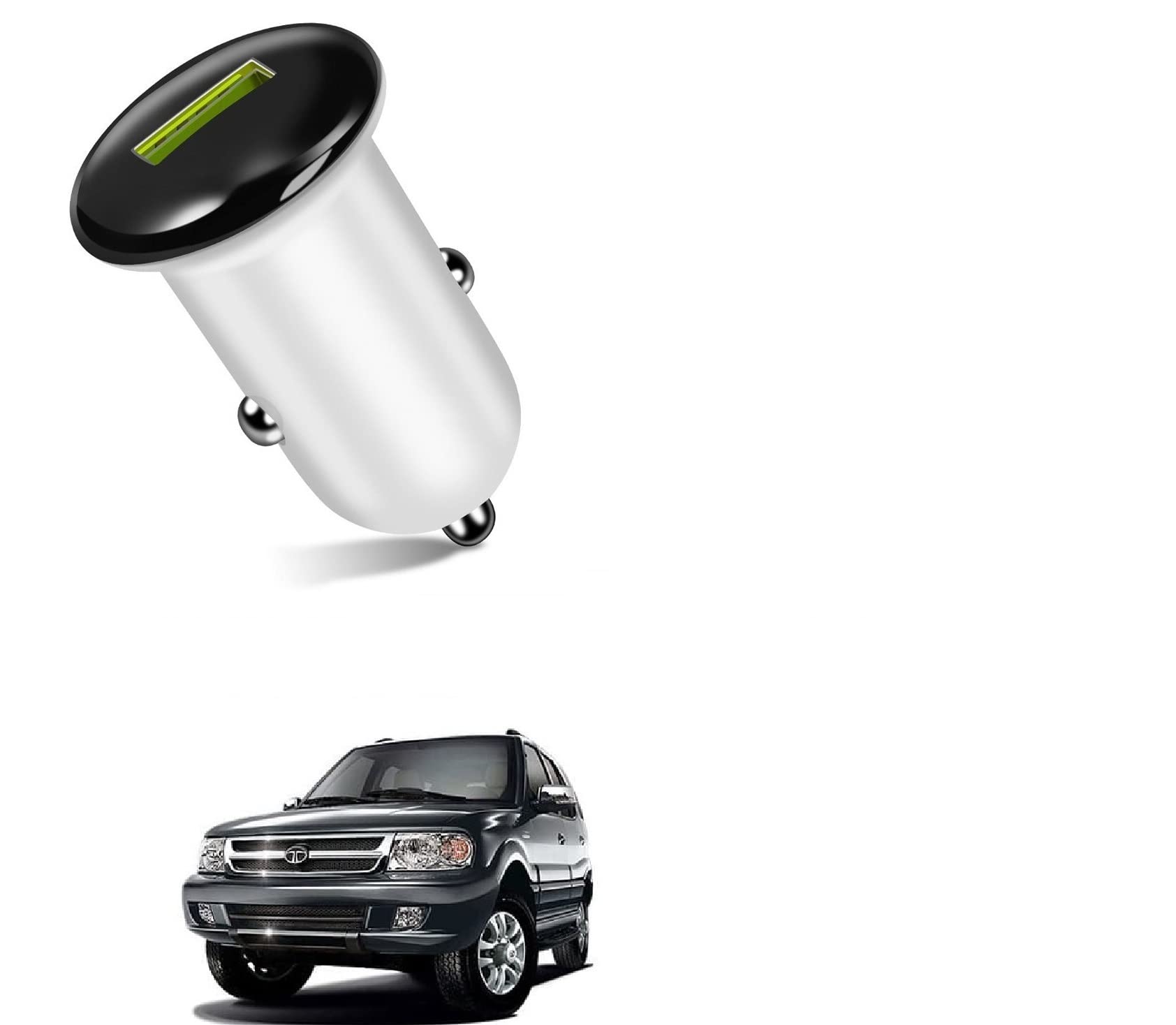 AUTO Addict CAR Charger Fast (Quick,1 Port) Single USB Charger for Tata Safari Dicor Grand