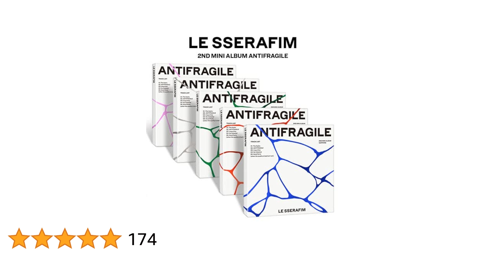 【新品未開封】LESSERAFRM ANTIFRAGILE コンパクト盤 LE SSERAFIM 2ND MINI ALBUM - ANTIFRAGILE (COMPACT VER