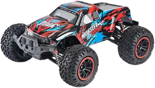 112 Scale All Terrain RC Car, 4WD 60km/h High Speed RC Truck for Adults,2.4 GHz Remote Control Car with LED Lights, 4X4 Waterproof Off-Road Truck with 540 Brush Motor