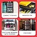 IRIS USA Plastic Stacking Desk Top 3-Drawer Storage Organizer, 2-Pack, for Makeup Vanity Nail Polish Bathroom Stationery Art Craft Supplies Kitchen Office Garage and Small Organization, Medium, Black