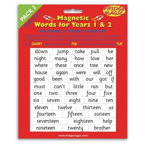 National Literacy Strategy Magnetic Words for Years 1&2 PACK 2 Key Stage 1 Cover