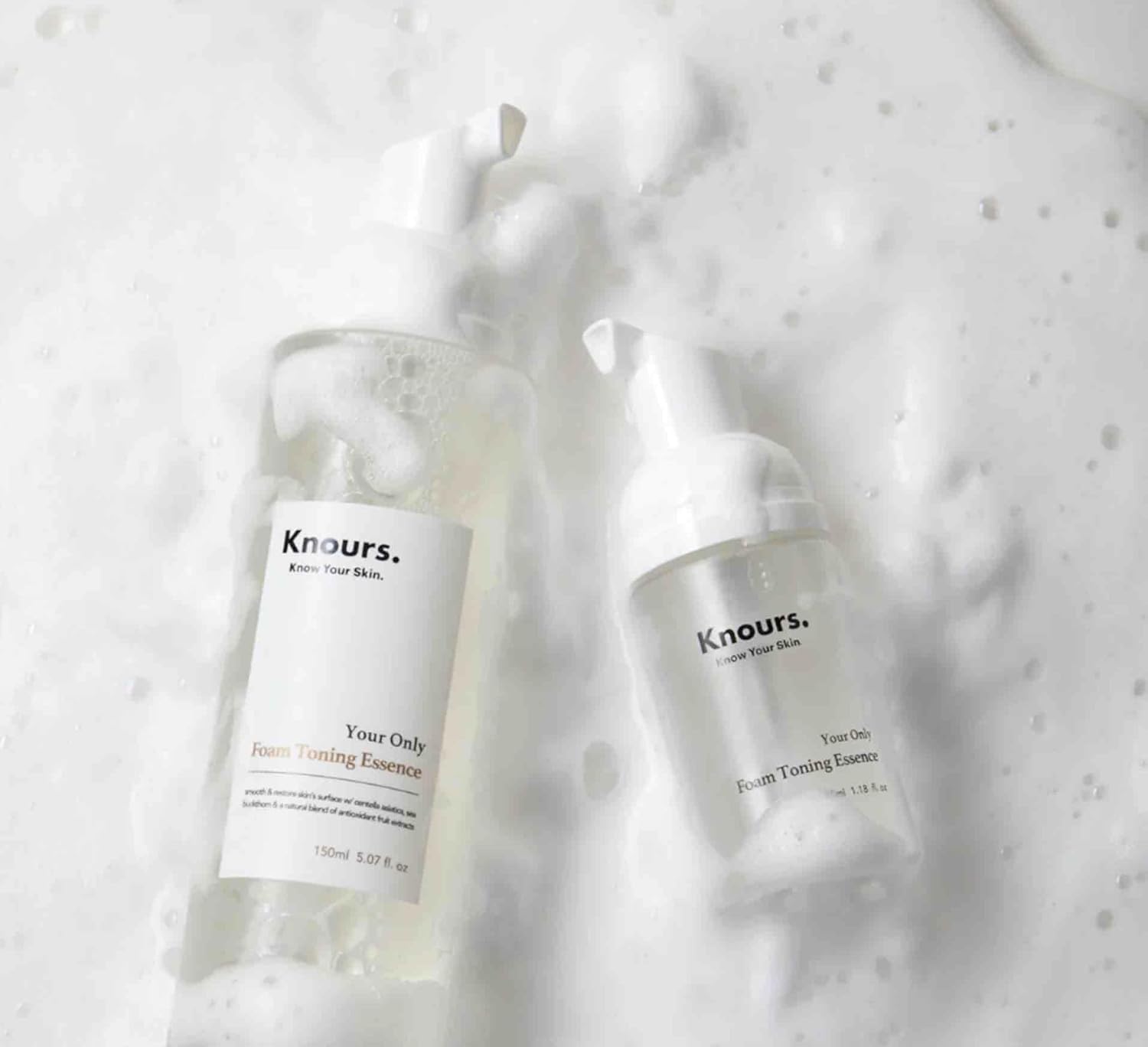 Your Only Soothing Essence Foam Toner, Soothing & Skin Rejuvenating with Centella (150ml 5.07 fl. oz.) Korean Skincare K-Beauty