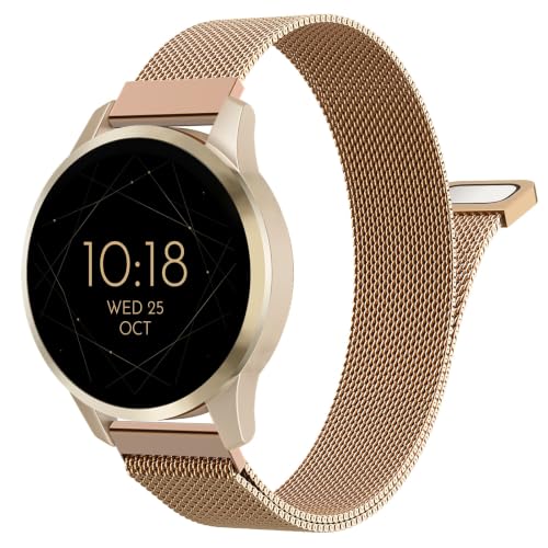 Image of 18mm 20mm 22mm Metal Watch Band Compatible with Venu 3S /2S /4 /3 /Vivoactive 4S /Vivomove 3S /Forerunner 255S /265S /Vivoactive 6 /5 /3, Quick Release Stainless Steel Mesh Strap for Men Women