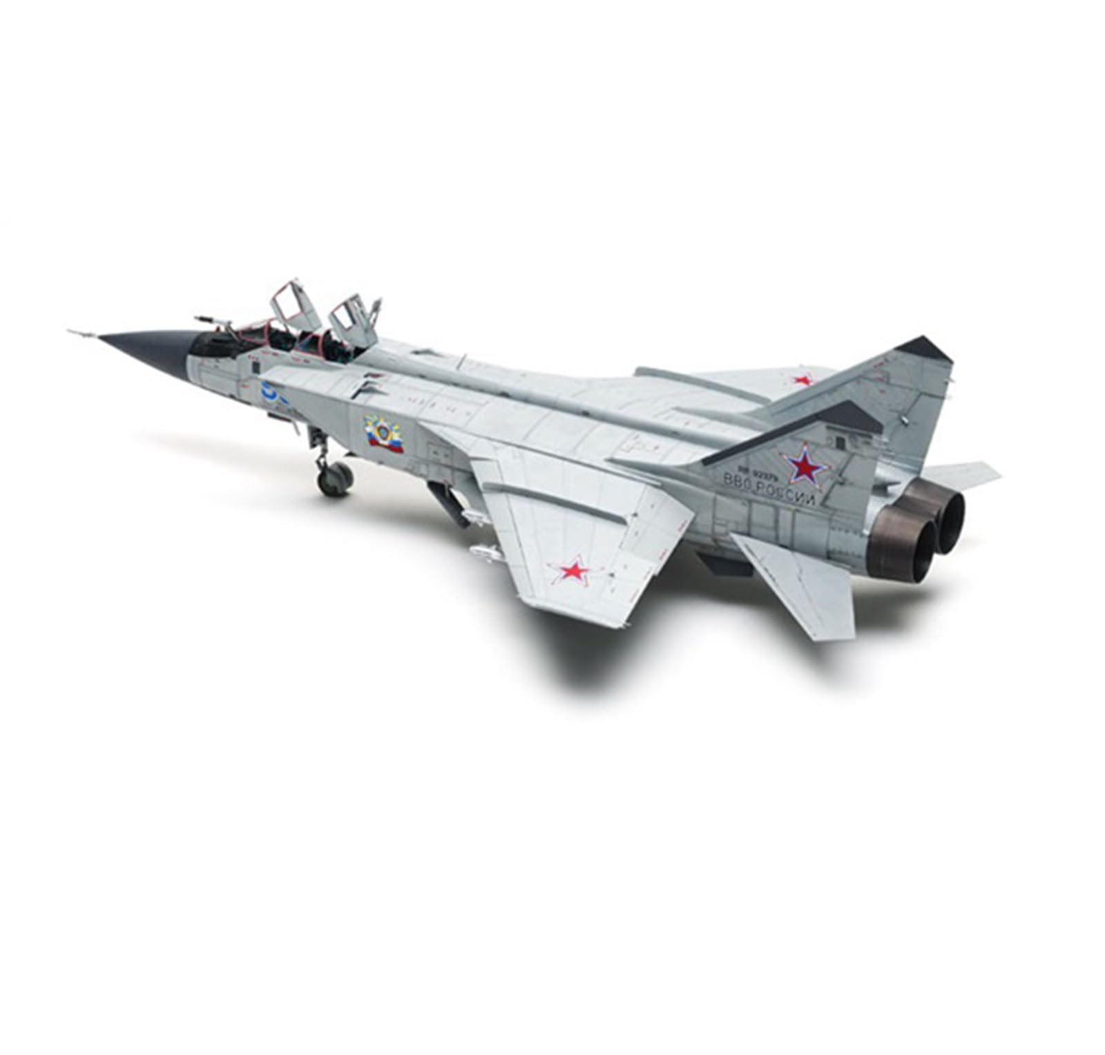 Modellino Aerei da Guerra Model Kits, Russian MiG-31M Foxhound Scala 1/48, Giocattoli e Regali per Adulti, 18.6 x 11Inchs