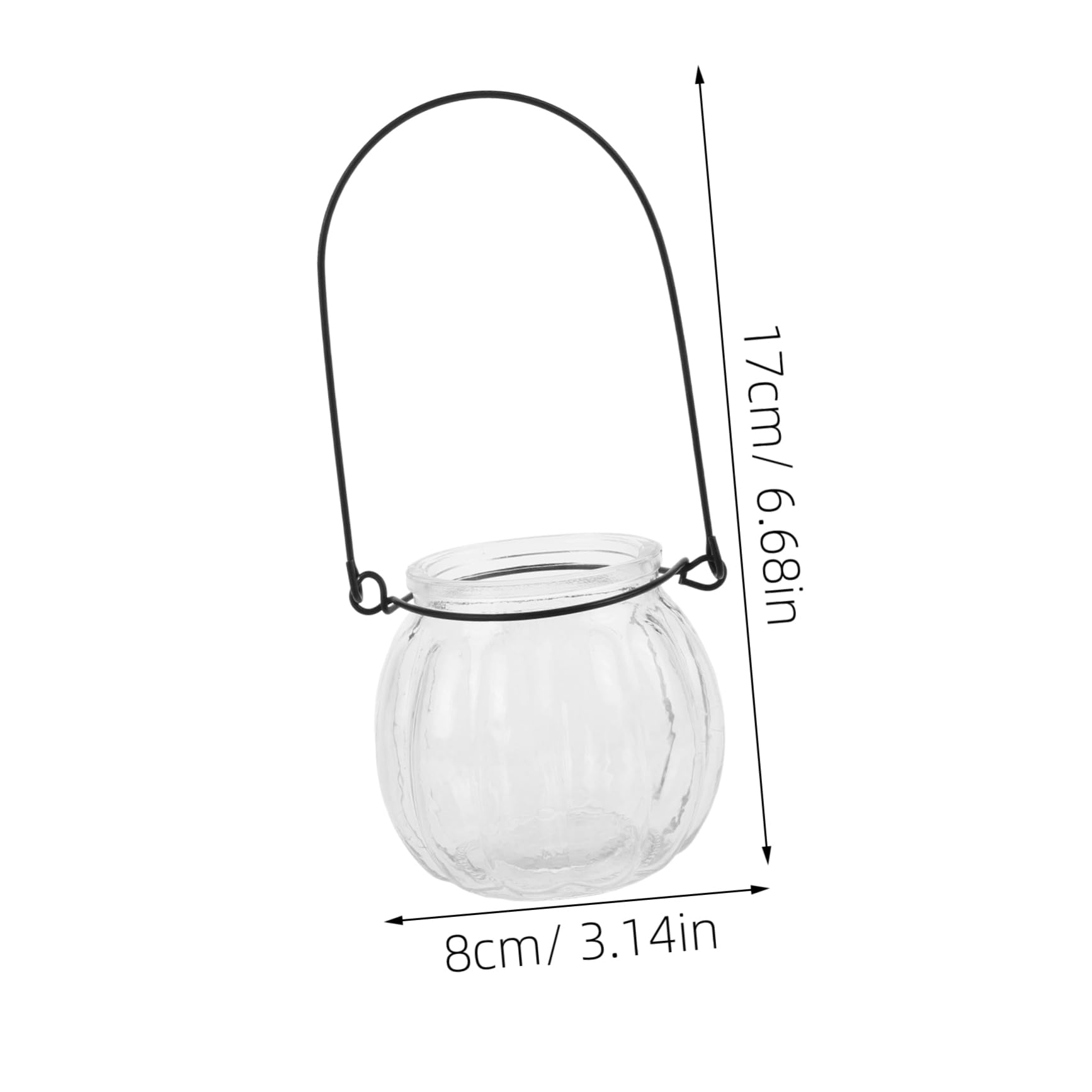 MAGICLULU 4 Uds Taza De Vela Portavelas Artesanal De Vidrio Tarro De De Vidrio Taza De Portas Transparente Tarro De Transparente Portas Colgante Portas para Luz De Té