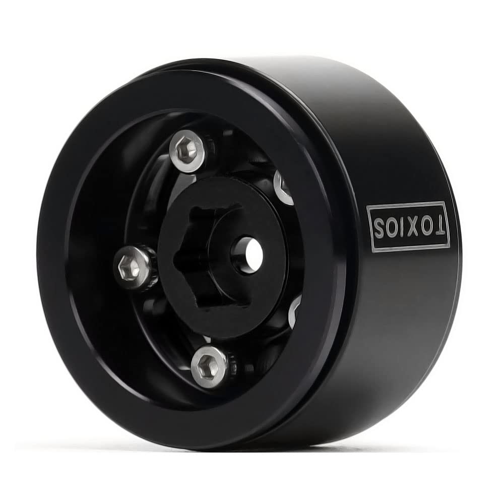 Palumma Cerchi Beadlock In Alluminio Per TRX4M | Set 4 Mozzi Ruota RC Per SCX24 1/18 Grigio