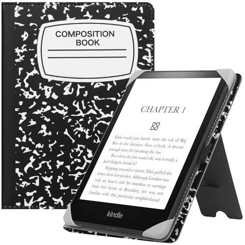 HGWALP Funda Universal para 6" Kindle Paperwhite eReaders, Funda Folio Soporte con Correa Compatible con Kindle 2024/Kindle Paperwhite/Kobo/Tolino/Pocketbook/Sony 6 Pulgadas eReader-Composition Book 2 513JB7Lz50L. SL500