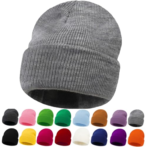 Image of ZOORON Kids Beanie Boys Girls Beanies Children Winter Hats Children Knit Warm Caps Kids Soft Beanie Cap