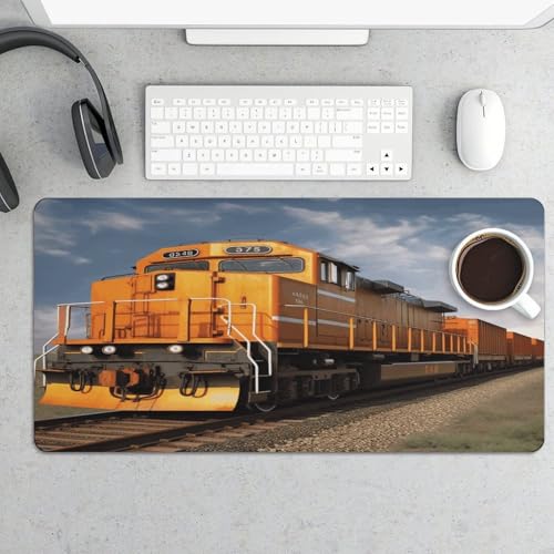 Freight Train Desk Pad Large Office Desk Mat Waterproof miniatura 5