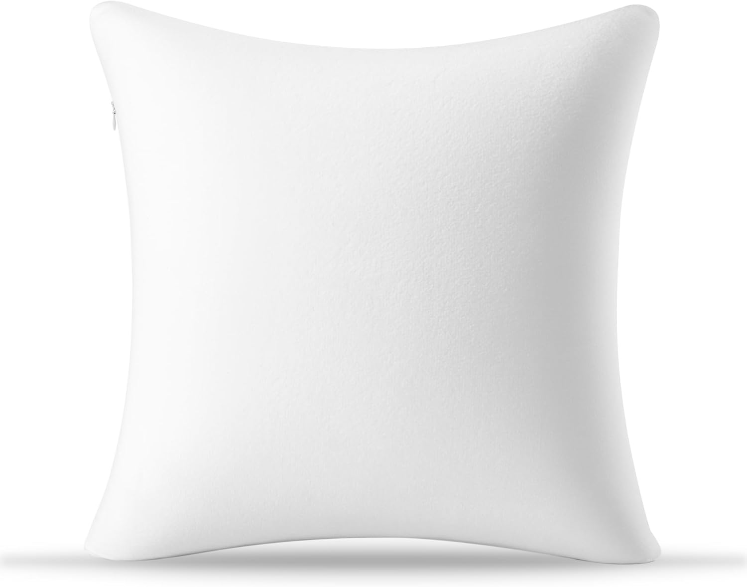 AM AEROMAX 18 × 18 Throw Pillow Memory Foam Pillow Insert - Square Accent Pillow for Decorative Cushion Bed Couch Sofa - Non-Deforming Over Time Pack of 1 18x18 Inch White