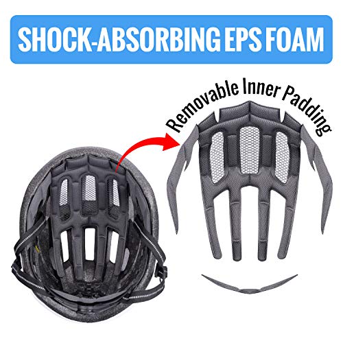 Nhh Adult Bike Helmet - Cpsc-Compliant Bicycle Cycling Helmet Lightweight Breathable And Adjustable Helmet For Men And Women Commuters And Road Cycling (Matte Blue, L/Xl) #TOP4