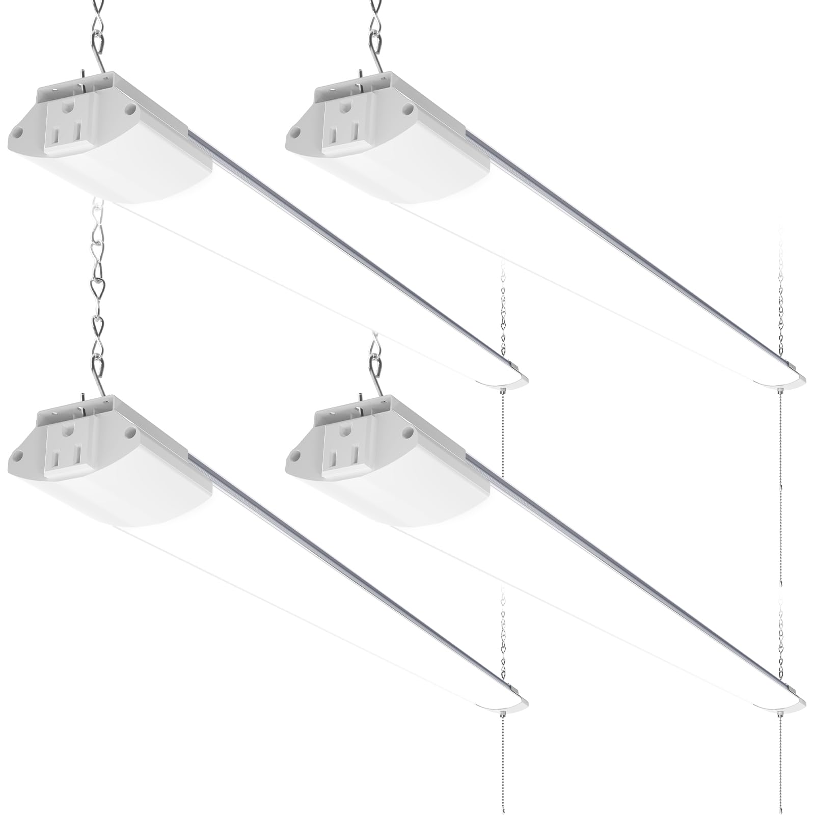 Barrina BS84 LED Shop Lights 4FT for Workshop, 84W 10000LM 5000K, 4 Packs