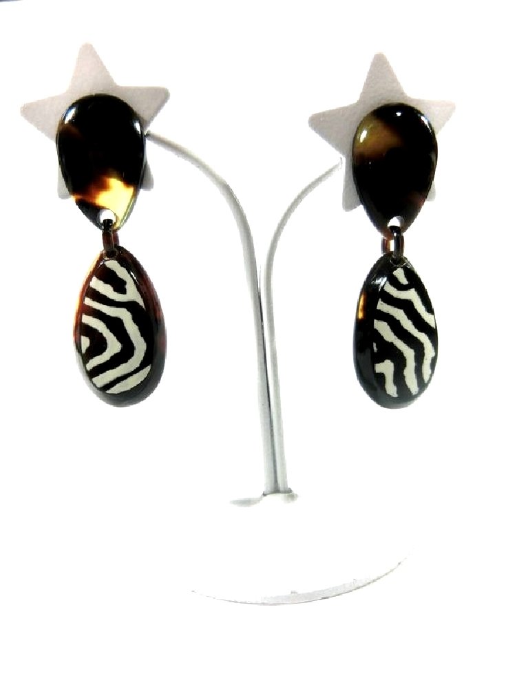 Amazon | 【創業145年べっ甲の菊池セール中】 本鼈甲イヤリング水目