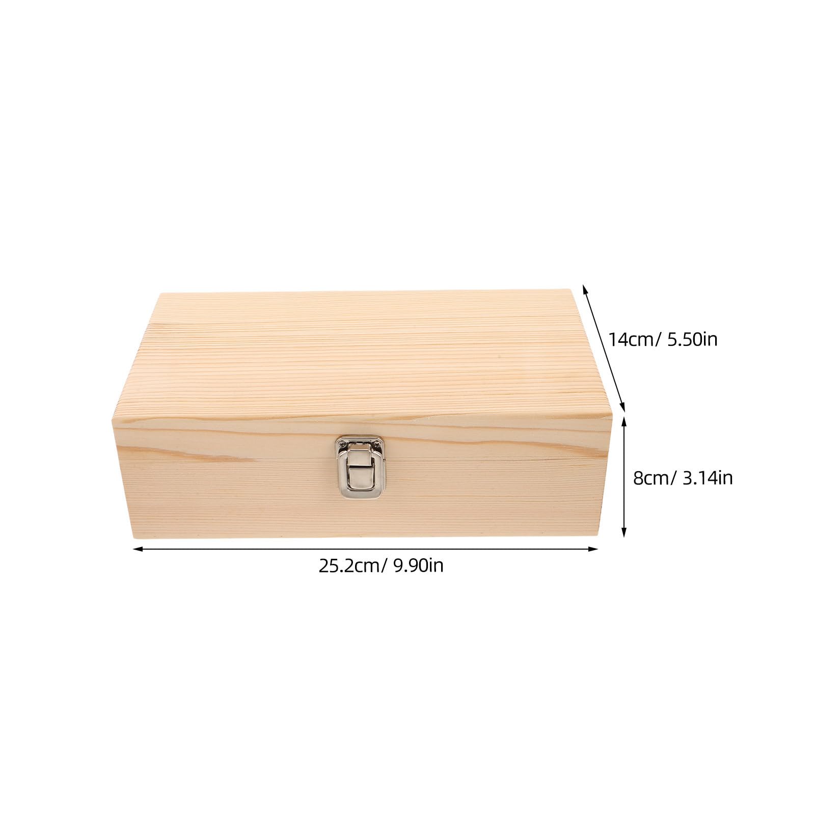 Batteriebox aus Holz für 55 AA-Batterien – Tragbarer Batterie-Organizer mit Schwammeinsatz – Schützende Aufbewahrungsbox für Lithiumzellen für Zuhause, Büro oder Garage