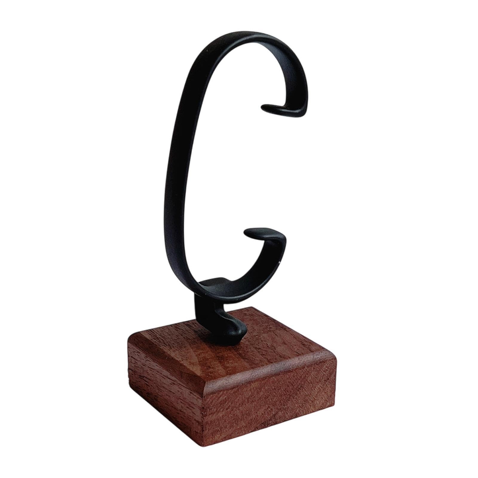 AUYXSSZ Jewelry Bracelet Bangle Display Rack Stand Sturdy Watch Display Stand Organizer Multifunctional Holder For Retail Sales Showcase Retail Sales Show, Black Brown, Single Seat