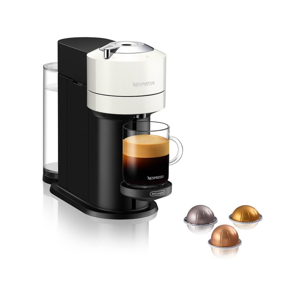 Nespresso Vertuo Next Single Serve Coffee and Espresso Machine by De'Longhi, White