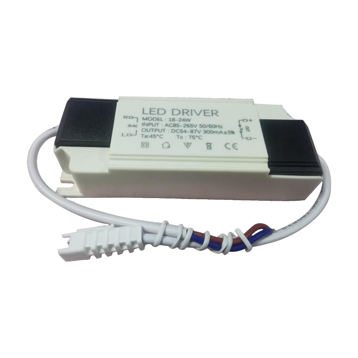 Driver LED 18-24W sin parpadeo transformador corriente constante tablero grande 6