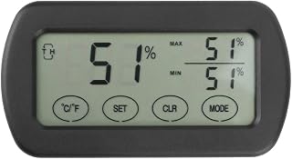 OKJHFD Mini Digital Electronic Temperature Humidity Meters,Gauge Indoor Thermometer Hygrometer LCD Display for Humidors, Greenhouse, Garden, Cellar, Fridge, Closet