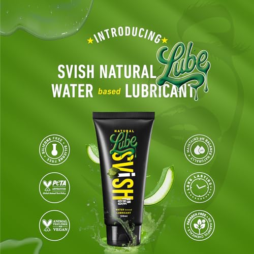 Image of Svish Water Based Edible Natural Lubricant - 100ml | Intimate Gel for Smooth & Long-Lasting Comfort | Safe, Non-Sticky & pH Balanced | Ideal for Couples