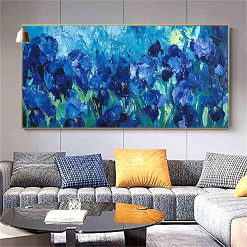 Diamond painting fleurs abstraites 5D complet 70x140cm pour décoration
