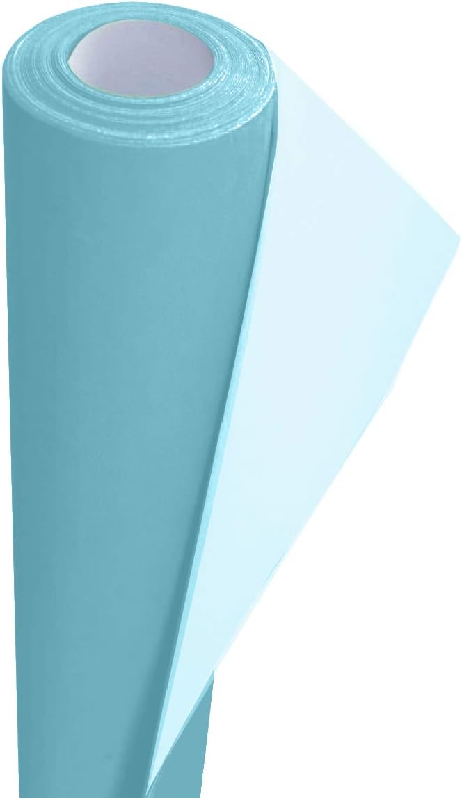 Wrapping Paper roll, Large Display Poster Paper Roll, Backing Paper 10m x 76cm - 80gsm Art, School Craft, Packing, Table Runner, Notice Boards, Drawing, Painting, Backdrop, Kraft Paper. (Sky Blue)