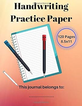 Paperback Handwriting Practice Paper: Notebook with Dotted Lined for kids, Students, Teens and Adults Book