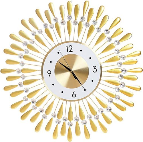 Horloge murale non ticking silencieuse en verre pour un sommeil sans bruit