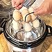 Stackable Egg Steamer Rack, BiaoGan Egg Cooking Rack with Heat Resistant Silicone Handles Compatible with Instant Pot Accessories 6,8 Quart, 14 Eggs Multipurpose Steamer Rack Trivet