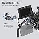 SMALLRIG Articulating Magic Arm mit 3/8-16 Locating Pins für ARRI und 1/4-20 Schraube (mit einziehbaren Stiften), 360-Grad-Drehung max. Belastung 5.5kg Magic Arm für Monitor Mic Beleuchtung - 3874