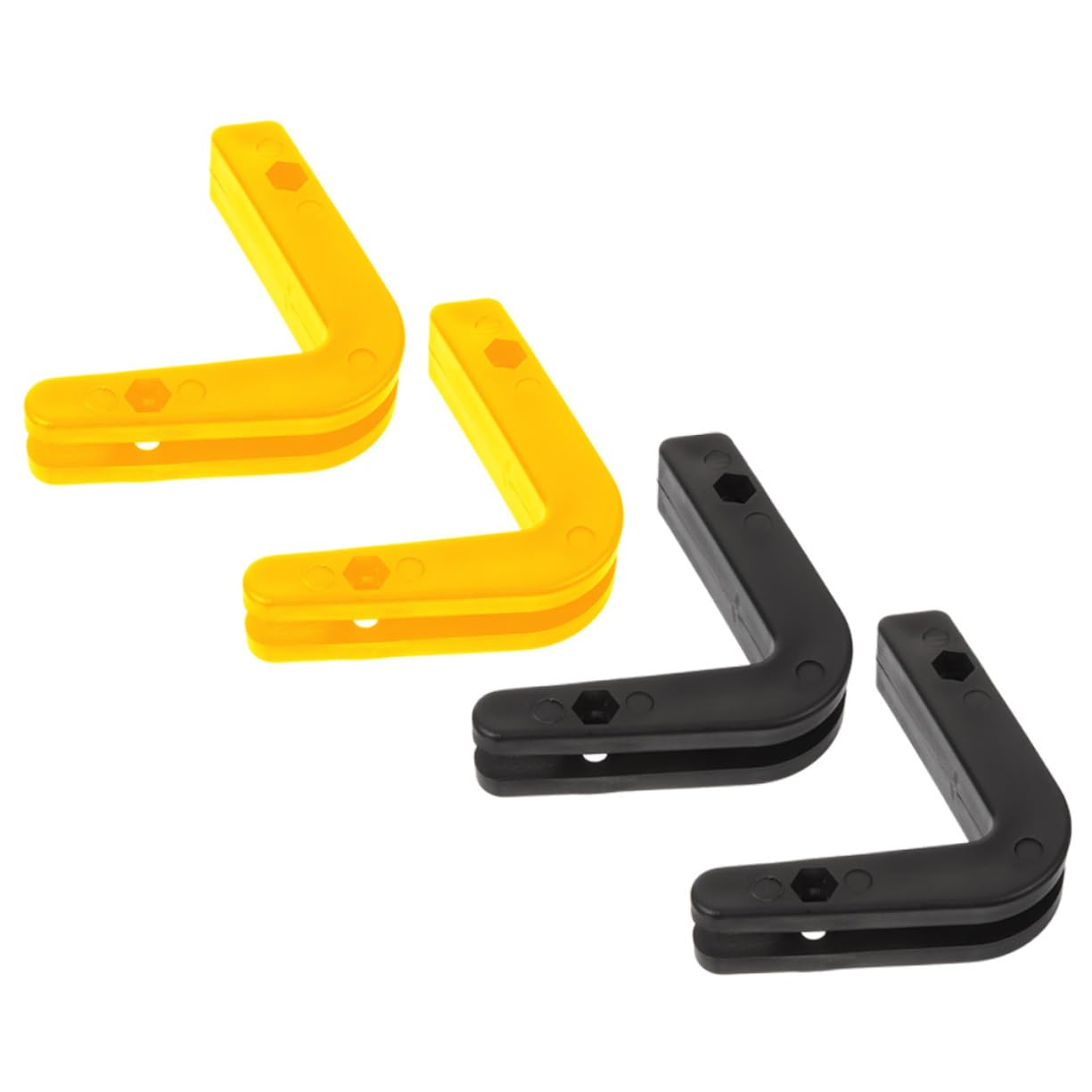 BCOATH 4Pcs Wall Mounted Barbell Rack Hanger Durable Barbell Storage Stand for Home Gym Compatible with Electroplating Coated Dumbbells Material