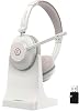 Bluetooth Headset, Wireless Headset with Dual Noise Canceling Microphone for Work &USB Dongle, QCC 5.2 Bluetooth Headphones with Mic MuteCharge Dock for Computer Cell Phone Office Call Meetings Teams