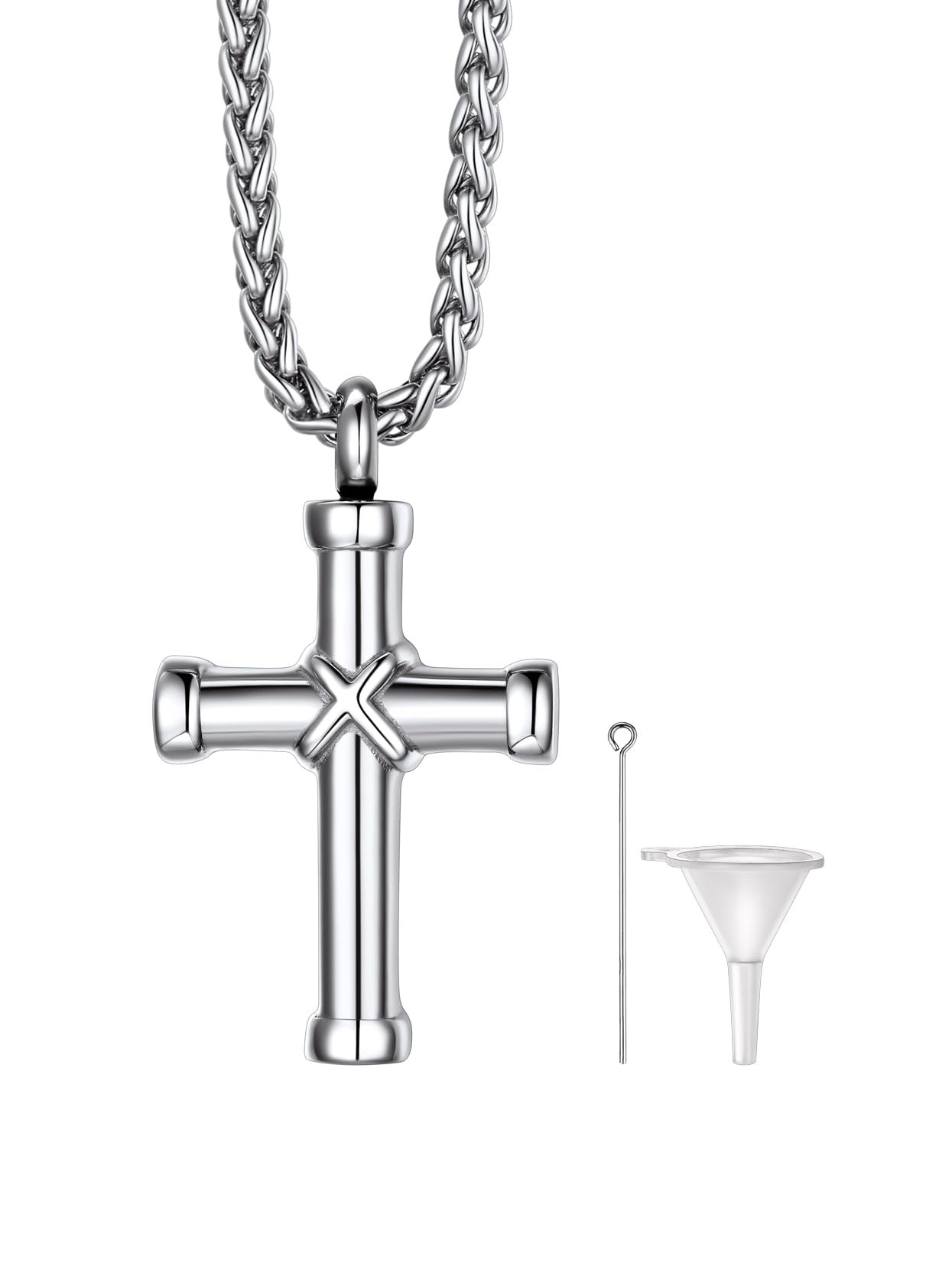 Richsteel Urn Necklaces for Ashes for Women Men Cremation Pendant