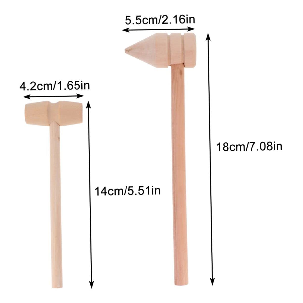 FELTECHELECTR 10Pcs Mini Hammers for Lightweight Safe Small Hammers for Pounding and Cleaning Present for Boys and Fun and Practical Playtime