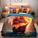 【Facile à Maintenir】: Housse de couette de microfibre facile à nettoyer. Lavable à la machine et à la main, séchage en tambour possible à basse température, ne pas blanchir