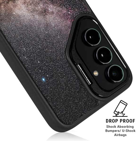 Skinit Kickstand Phone Case Compatible with Galaxy S25 Plus - Officially Licensed Northern Summer Milky Way Design