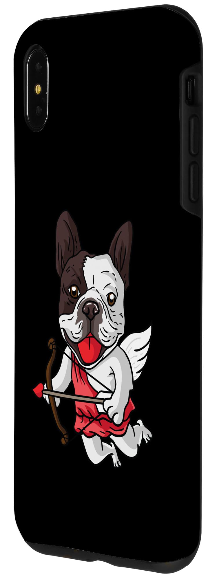 iPhone XS Max Cupid French Bulldog Frenchie Dog Heart Valentines Day Dogs Case - Image 2