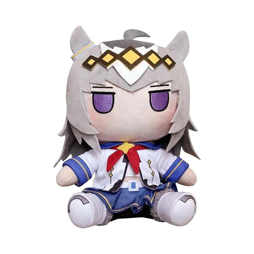 Xinchangda Oguri Cap Plush Figure Pillows Anime Sitting Characte Oguri Cap Soft Stuffed Cushion Sofa Car Home Bedding Decorations Ornament Gift 30CM