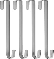 Vista 29 de Sattiyrch Colgador de corona de 15 pulgadas para puerta delantera, colgador de puerta de acero resistente para corona, gancho para colgar sobre