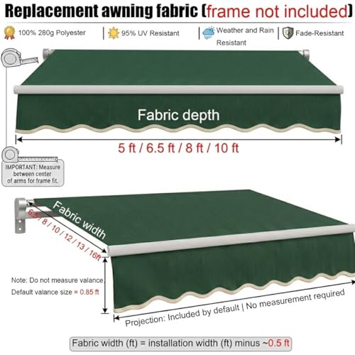 Auvent de terrasse rétractable robuste en polyester de haute kwaliteit 4x2 m - 4