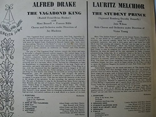 VARIOUS ARTISTS Student Prince/Vagabond King LP image 4