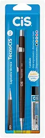 Lapiseira Técnica com Borracha + Grafite, CiS, TecnoCIS, 3.8301, 0.3mm, Marrom