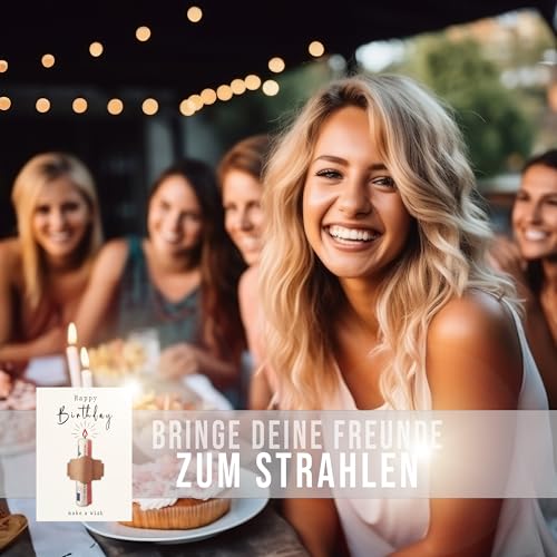 myDreamwork® Geldgeschenk Geburtstag – Geburtstagskarte Geldgeschenk mit Kerze – kreative Geldgeschenk Karte für Geldschein oder Gutschein – originelle Happy Birthday Karte für Frauen & Männer
