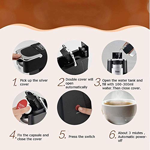 Cafetera de Cápsulas Automática Compacta Portátil miniatura 6
