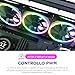 NZXT F120 RGB Duo 120mm PWM Fan 3 Pack with Controller Black