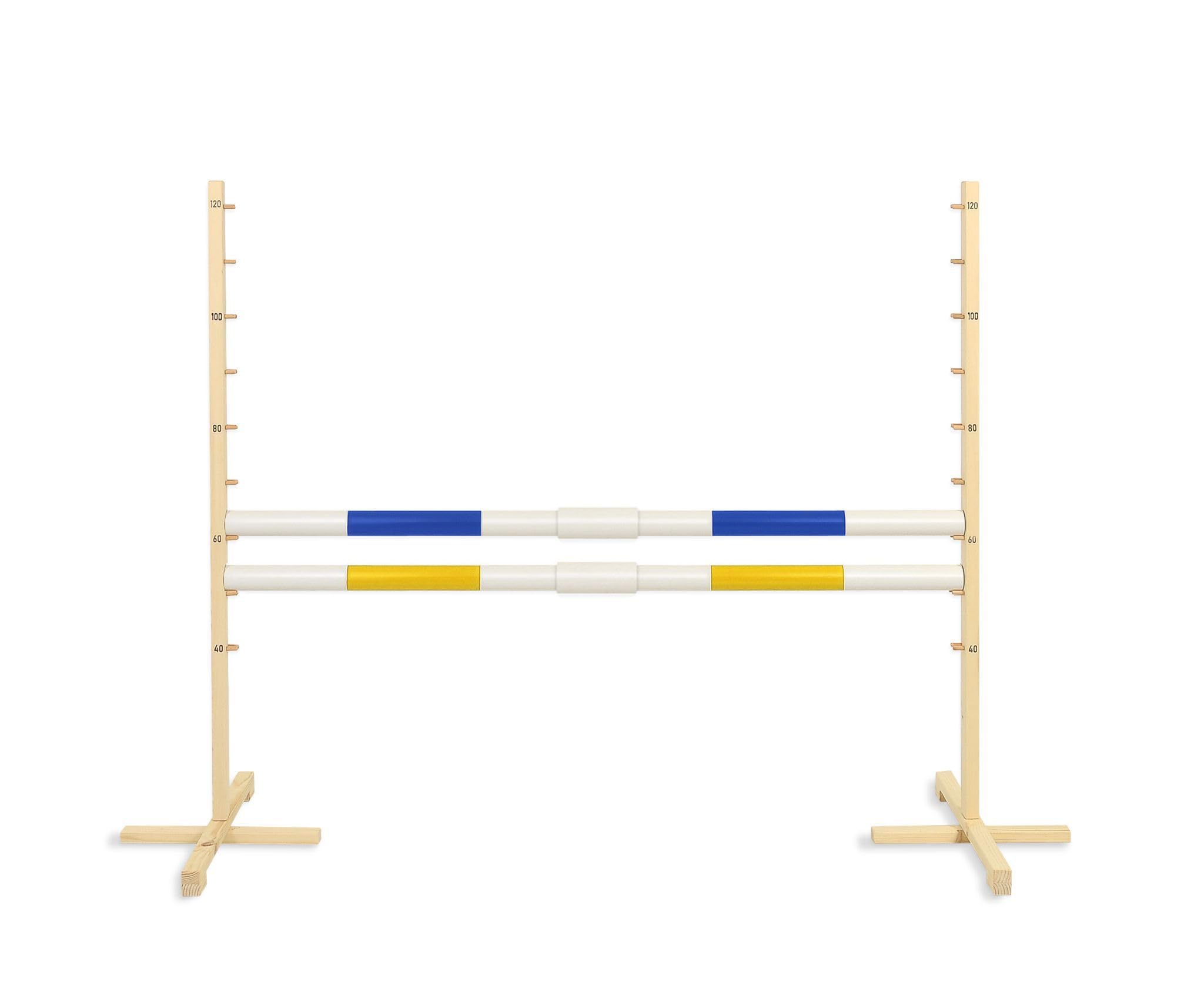 Pasador de obstáculo para Hobby Horse 160 cm con Dos Vigas de 50 mm - Azul