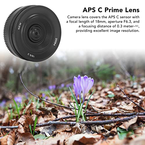 Prime Lens, Mirrorless Lens Fx Port Portable 5 Groups Of 6 Lenses Dustproof 18Mm F6.3 For X T10 For X A1 For X Pr01 #TOP2