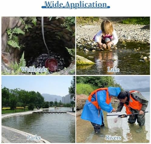 Teles Water Sampling Pole, Environmental Quality Sampler for Labs, Ponds & Rivers – Vertical Swing Dipper Rod for Accurate Water ing & Sampling